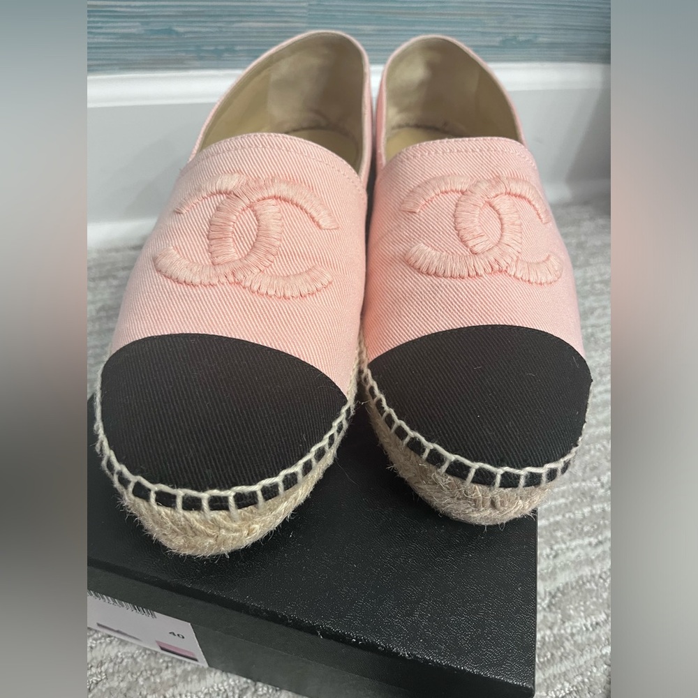 CHANEL ESPADRILLES pink 40
